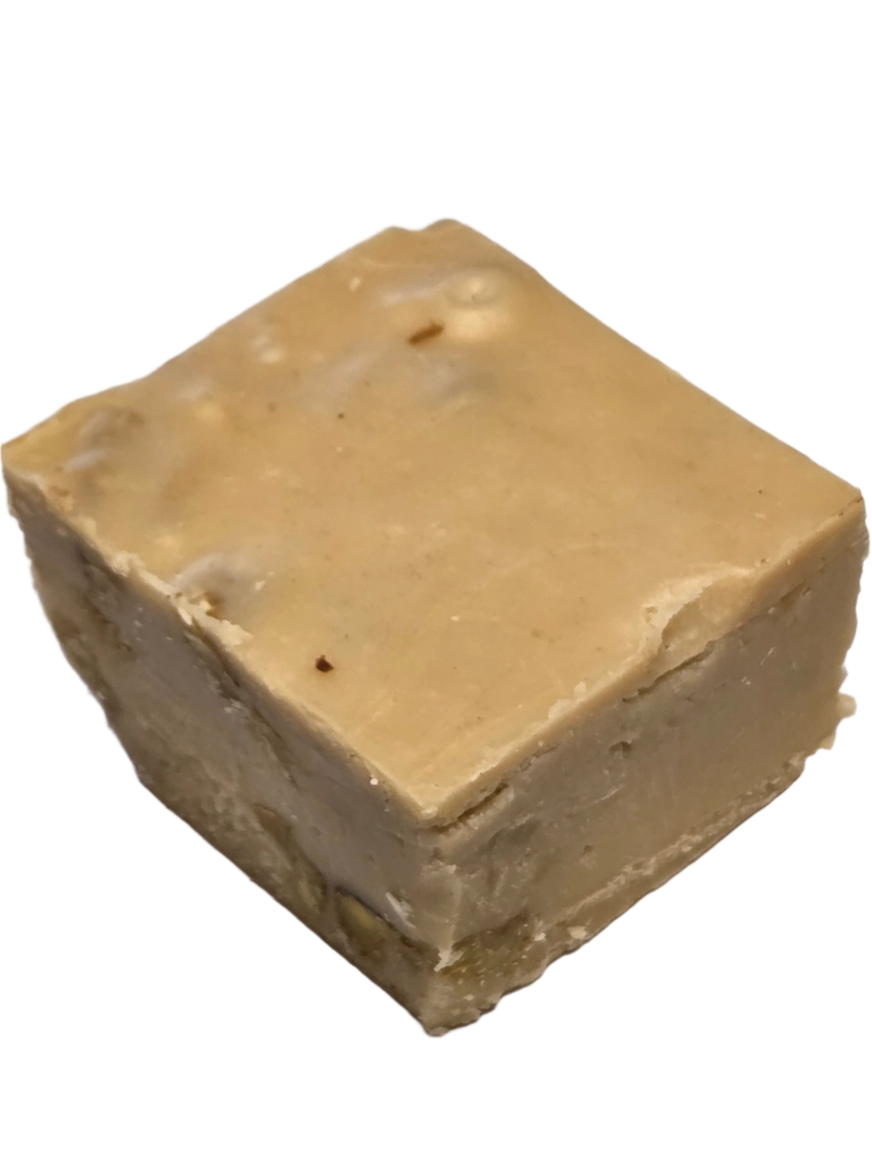 Maple Walnut Fudge square block of beige textured soap