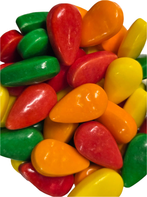 Vibrant glossy rainbow Cry Baby Tears teardrop candies