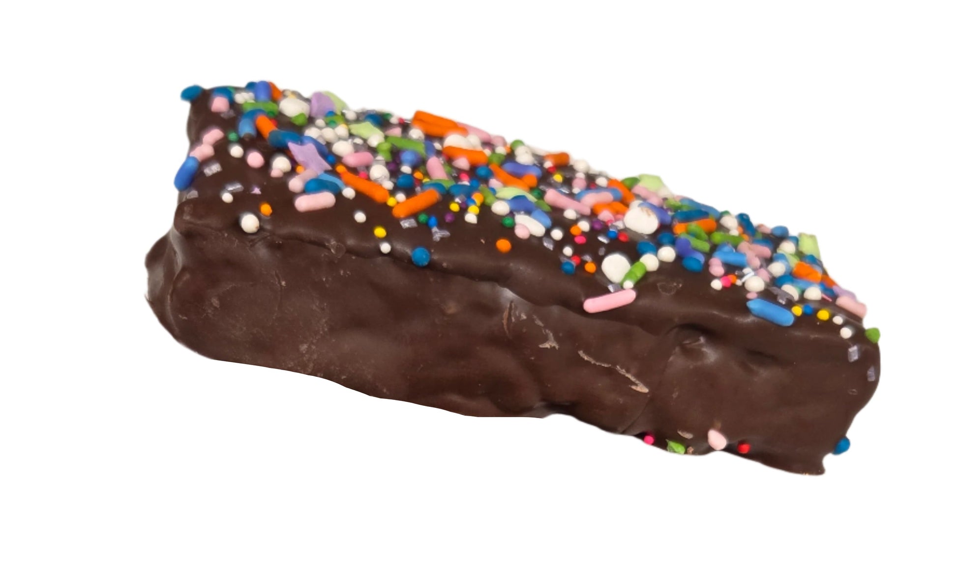 Rice Krispy Treats Choc & Sprinkles with M&Ms and rainbow sprinkles