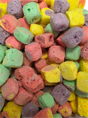 Colorful Crazy Bites Now & Later 3oz marshmallow-like candies in pink, green, yellow, purple