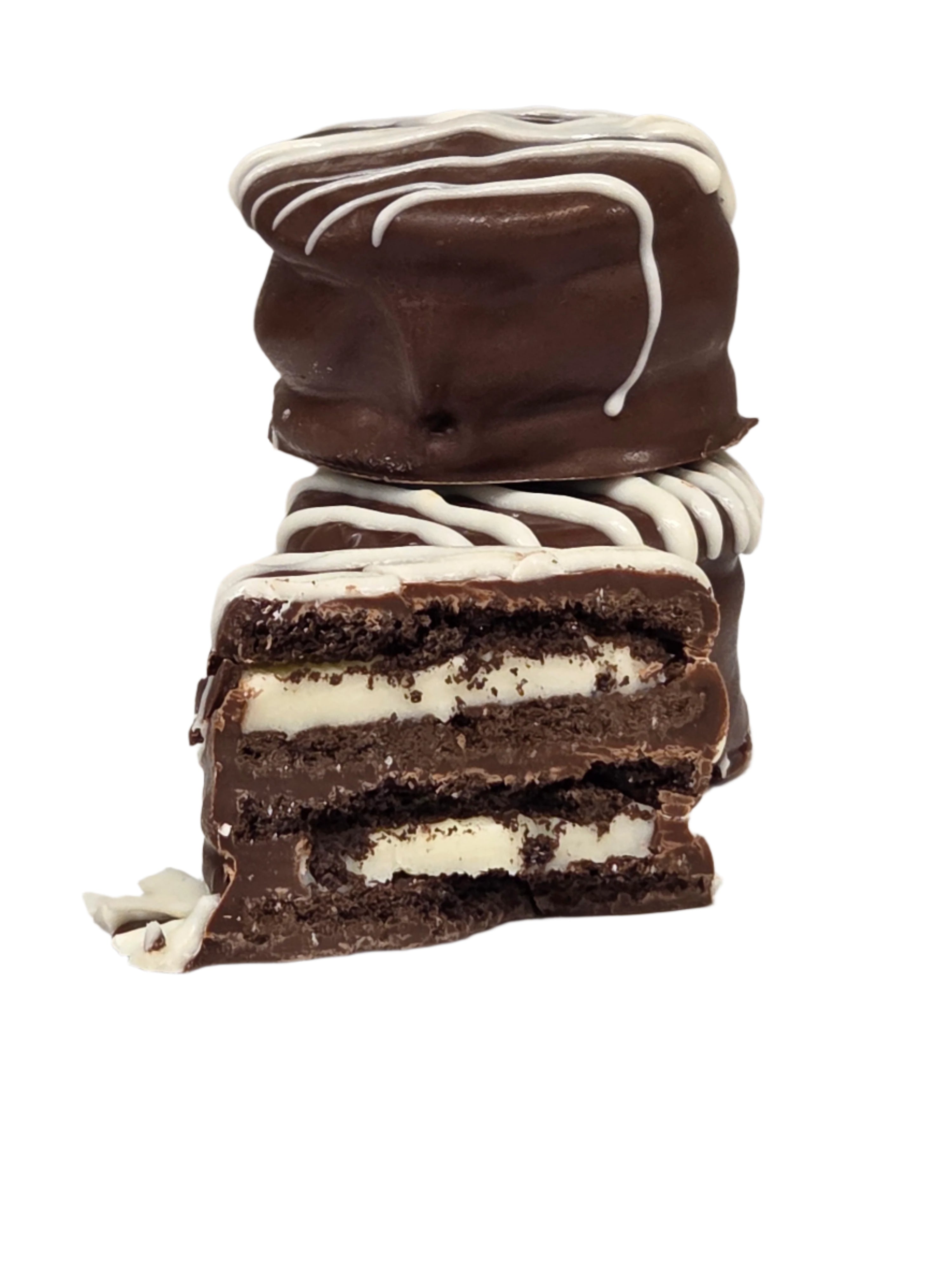 Oreo Dual Dubble Stuf Cookies Dipped in Chocolatey Goodness