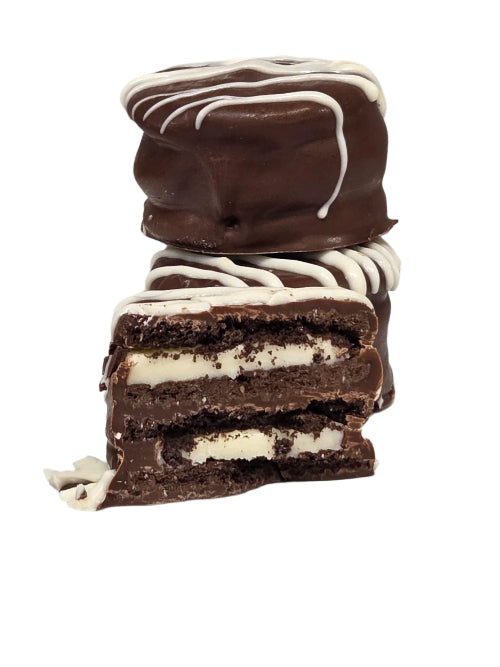 Oreo Dual Dubble Stuf Cookies Dipped in Chocolatey Goodness