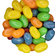 Colorful Jelly Belly Sours Assortment pile of glossy jelly beans