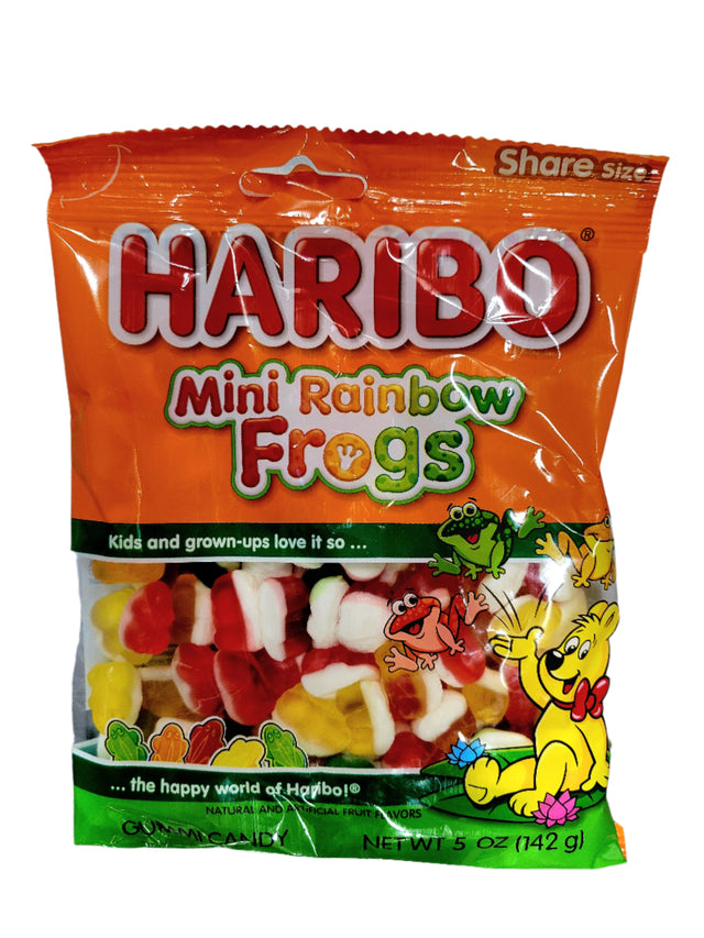 Haribo Mini Rainbow Frogs Peg Bag