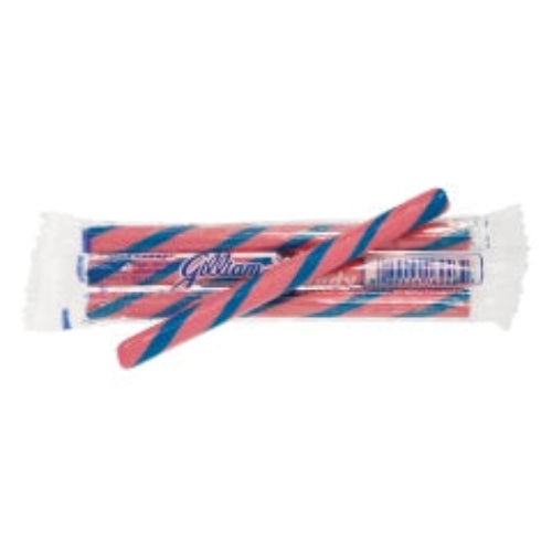 Pink and blue striped candy canes in clear wrappers for Candy Stick Cotton Candy