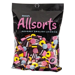 Gustaf’s Licorice Allsorts 6.3oz bag of colorful gourmet English candy