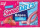 SweetTarts Tangy Strawberry Ropes candy, 3.5 oz pink and white package