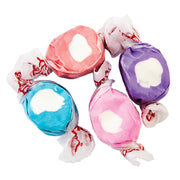 Colorful Taffy Berries & Creme taffy in pink, purple, blue with white centers