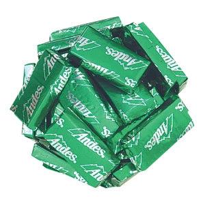 Pile of green foil-wrapped Andes Mints, 8 oz product