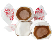 Taffy German Chocolate Cake: white-wrapped caramel candies with amber center