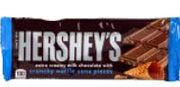 Hersheys waffle cone milk chocolate bar in blue and brown wrapper