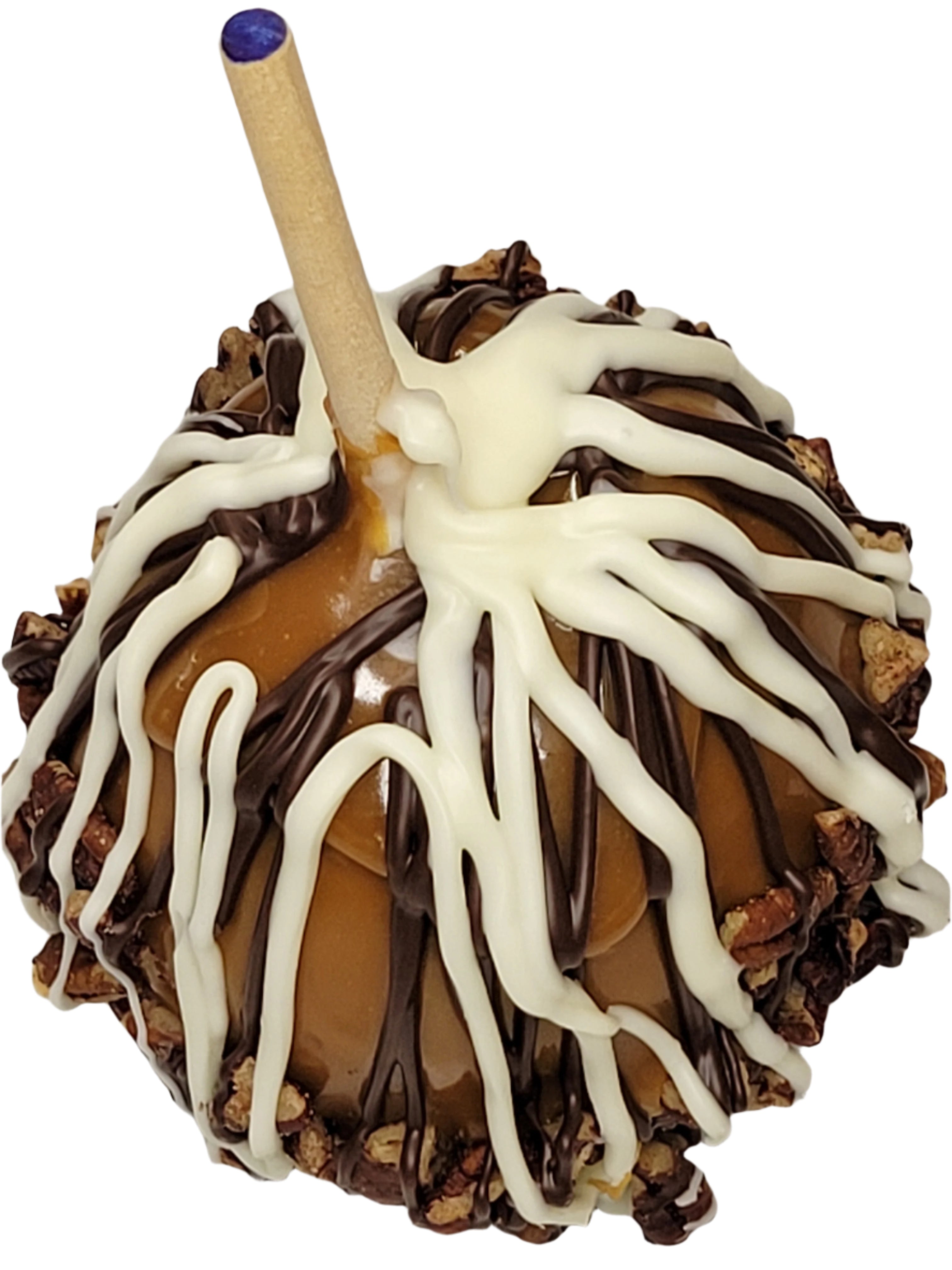 Apple the Sneaker Wave: caramel apple with chocolate drizzle and nuts