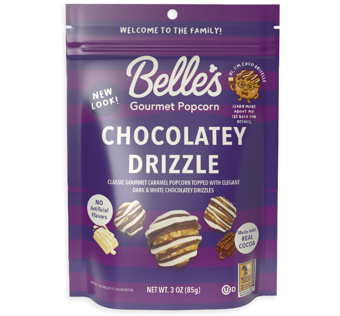 Belles Gourmet Popcorn Chocolatey Drizzle