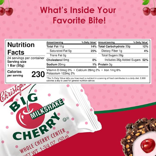 Big Cherry Milkshake Candy Bar
