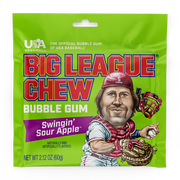 Big League Chew Sour Apple Bubble Gum