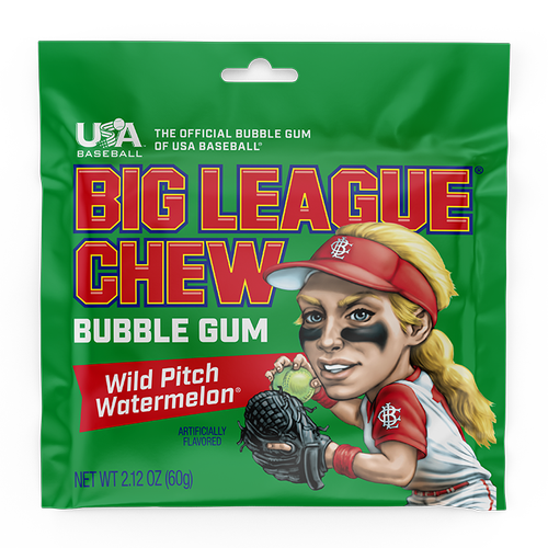 Big League Chew Watermelon Bubble Gum