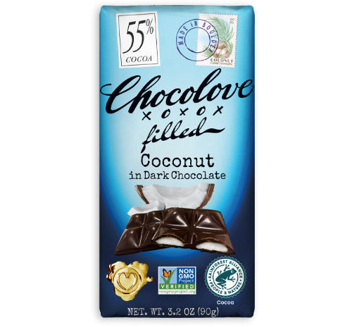 Chocolove 55% Dark Filled Coconut Bar