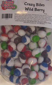 Crazy Bites Skittles Wild Berry 3oz bag with colorful round candies