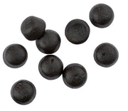 Black matte Licorice Soft Drops round beads with subtle texture