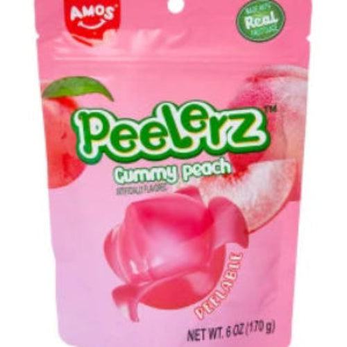 Peelerz Peach Gummy Candy Peg Bag