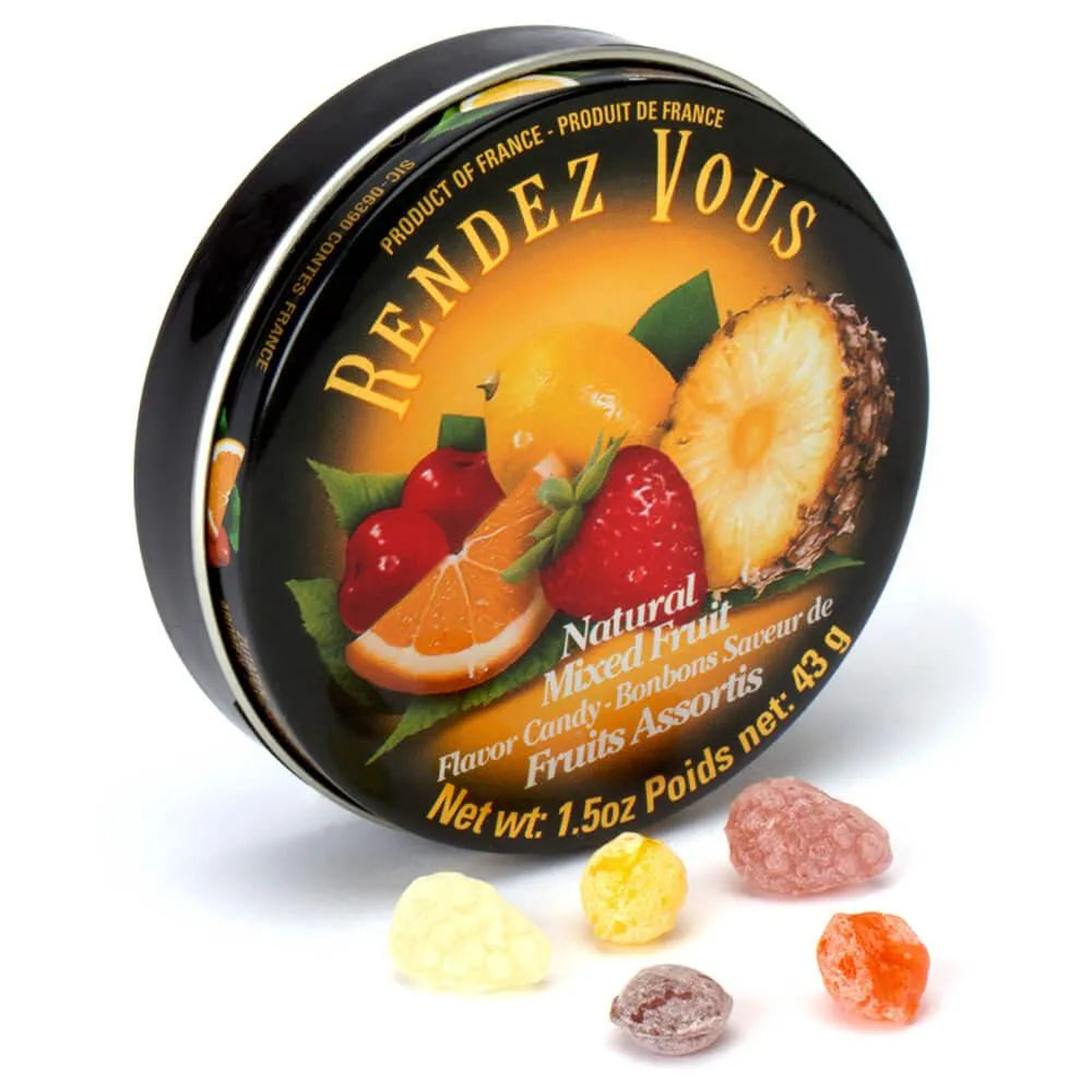Rendez Vous Mixed Fruit Candy Tin