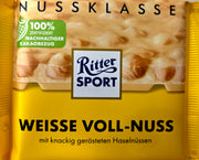Ritter Sport White Chocolate with Hazelnuts