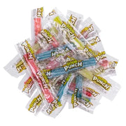 Sour Punch Assorted Twists: colorful wrapped sour candies in red, blue, yellow