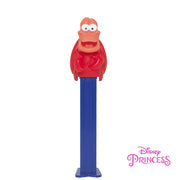 Red and blue Sebastian PEZ dispenser from The Little Mermaid