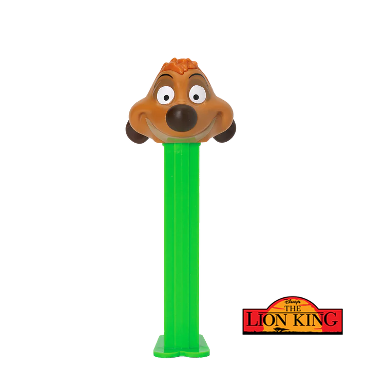 Bright green Timon PEZ dispenser from Disneys The Lion King