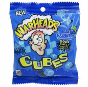 Warheads Blue Raspberry Cubes Peg Bag