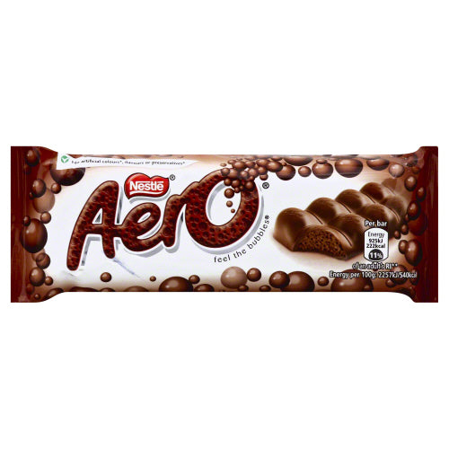 Aero Milk Chocolate Bubbly Bar