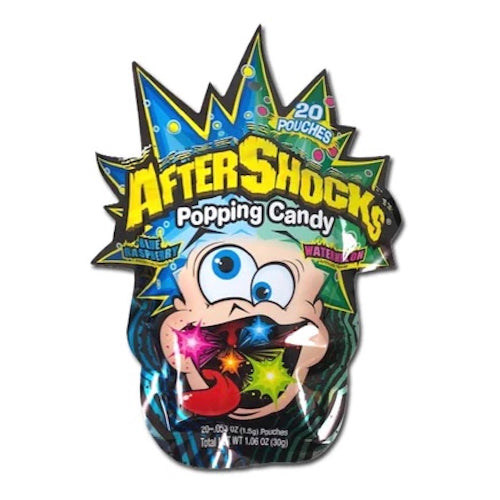 Aftershocks Popping  Candy Blue Raspberry & Watermelon