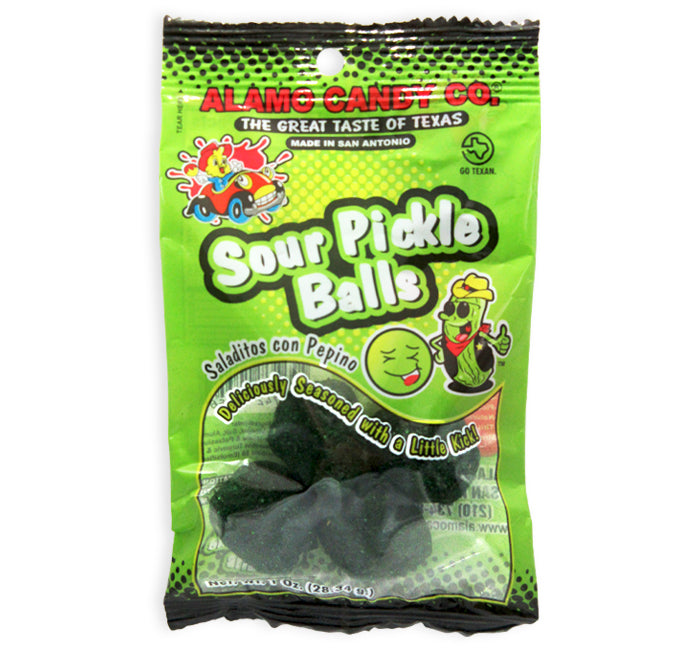 Alamo Sour Pickle Balls Candy