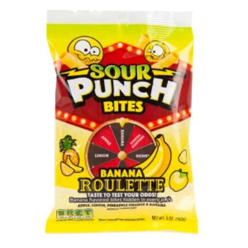 Sour Punch Bites Banana Roulette Peg Bag