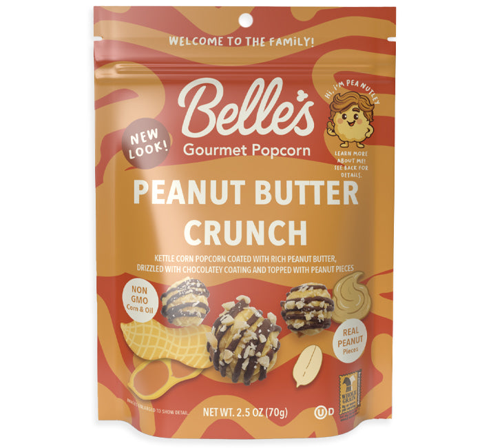 Belle's Gourmet Popcorn Peanut Butter Crunch