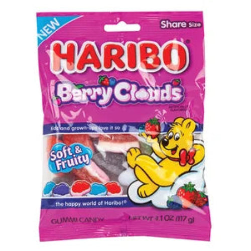 Haribo Berry Clouds Candy Peg Bag