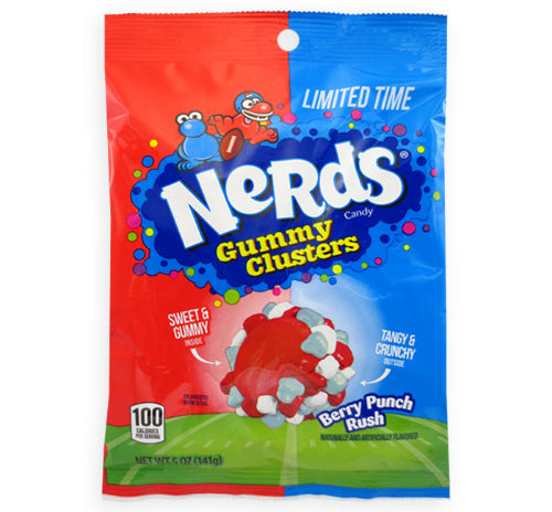 Nerds Gummy Clusters Berry Punch Rush Peg Bag