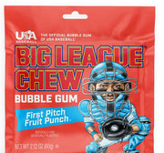 Big League Chew First Pitch Fruit Punch Bubble Gum