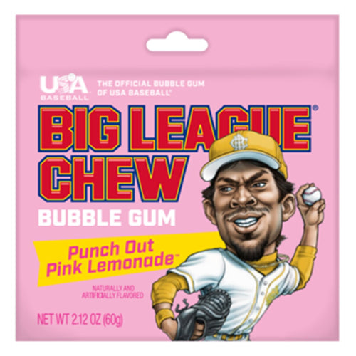 Big League Chew Punch Out Pink Lemonade Bubble Gum
