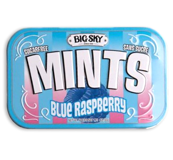 Big Sky Blue Raspberry Mints Tin