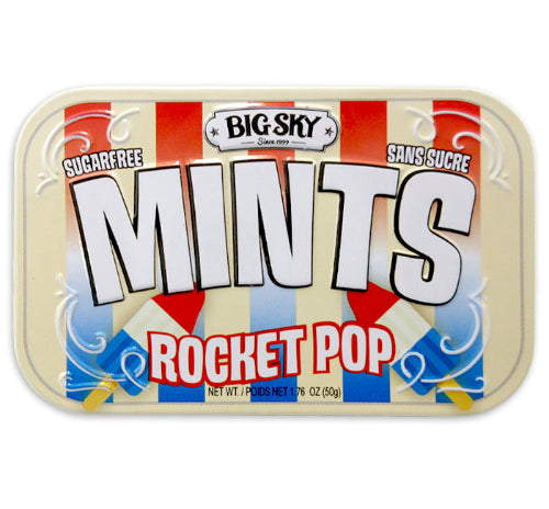 Big Sky Rocket Pop Mints Tin