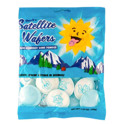 Satellite Wafers Blue Raspberry Peg Bag