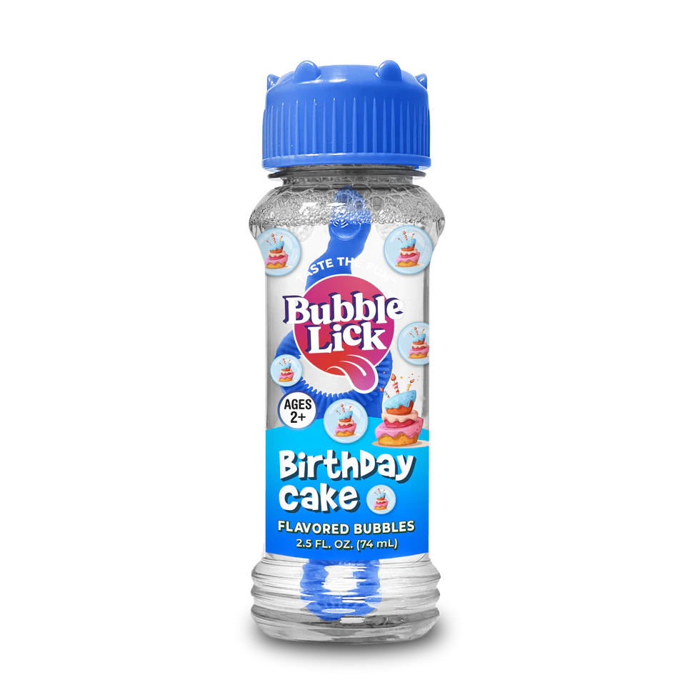 Bubble Lick Birthday Cake Bubbles Bottle