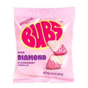 Bubs Sour Diamond Strawberry Vanilla Peg Bag