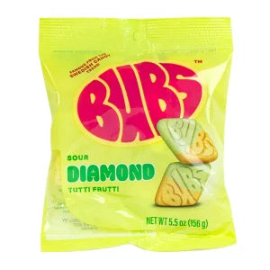 Bubs Sour Diamonds Tutti Fruitti Peg Bag