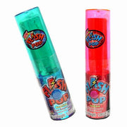 Flash Pop Light-up Lollipop: teal and pink translucent tubes, 1.2 oz