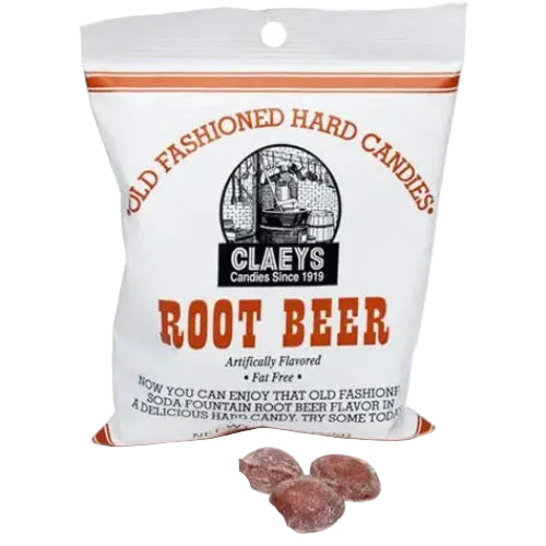 Claey's Root Beer Candy Drops Peg Bag