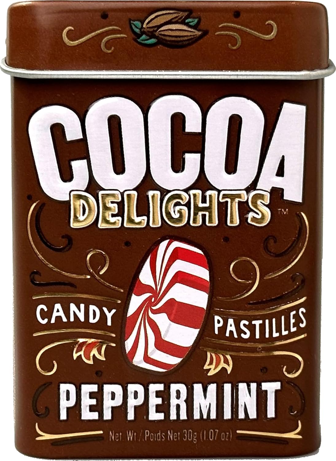 Cocoa Delights Peppermint Candies Tin