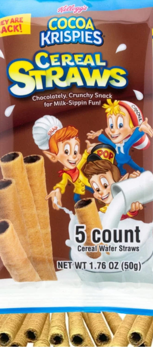 Kellogg's Cocoa Crispy Cereal Straws 5 pc