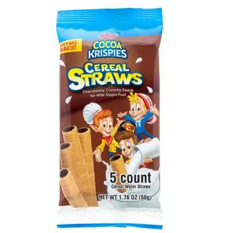 Kellogg's Cocoa Crispy Cereal Straws 5 pc